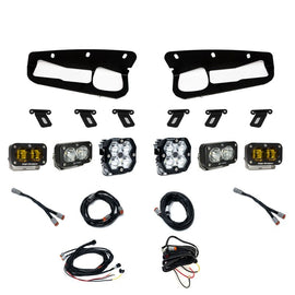 Baja Designs 21-25 Ford Bronco Squadron 2.0 Pro (Spot) & S2 Pro D/C Clr / S2 SAE Ambr FPK Steel Bmpr