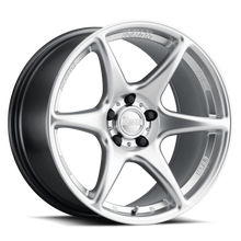 Load image into Gallery viewer, Kansei K11S Tandem 18x10.5in / 5x114.3 BP / 12mm Offset / 73.1mm Bore - Hyper Silver Wheel