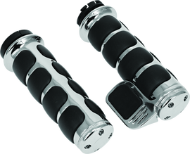 Kuryakyn ISO Grip With Throttle Boss Dual Cable Chrome