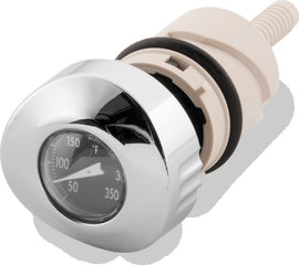 Bikers Choice 04-Up Sportster Black Face Oil Temperature Gauge Dipstick