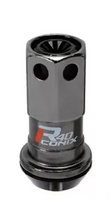 Load image into Gallery viewer, Project Kics R40 Iconix 12x1.25 Black Lug Nut (Black Seat) - 1pc