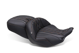 Mustang 23-25 Harley CVO Road Glide (ST) Super Touring Standard Reach One-Piece, 2 UP Black