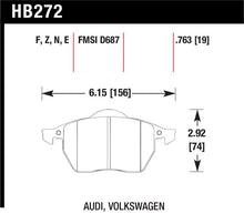 Load image into Gallery viewer, Hawk 00-06 Audi TT/TT Quattro / 96-06 VW (Various) HPS Street Front Brake Pads