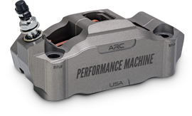 Performance Machine 125 x 4 Race Series Radial Mount Caliper with ARC - Left - Gunmetal Grey
