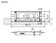 Load image into Gallery viewer, Koyo Honda Universal Pocket Radiator