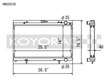 Load image into Gallery viewer, Koyo 89-94 Nissan 240SX S13 2.4L KA24E/DE (MT) Radiator