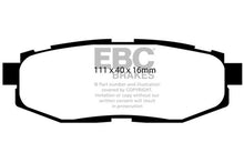Load image into Gallery viewer, EBC Racing 12-21 Subaru BRZ / 22-24 Toyota GR86 Rear RP-X Track and Race Brake Pads