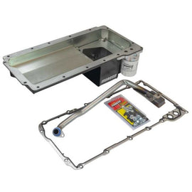Moroso GM LS Swap High-Clearance Steel Black PC Oil Pan Kit (Incl Pickup/Hardware/Gasket)