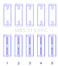 Load image into Gallery viewer, King 1992+ Mitsubishi 4G63/4G64 EVO I-IV Coated Performance Main Bearing Set - Size STDX