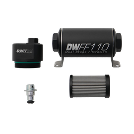 DeatschWerks DWFFR-X 110mm Billet Fuel Filter Regulator - 10 Micron