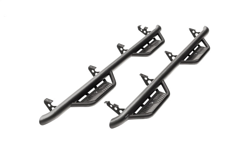 N-Fab Podium LG 15-18 GMC/Chevy Canyon/Colorado Crew Cab SRW - Tex. Black - Cab Length - 3in
