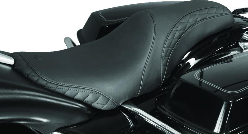 Mustang 06-17 Harley Dyna Standard Touring Solo Seat - Black