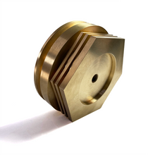 Load image into Gallery viewer, Ticon Industries Tig Aesthetics 3in Universal V-Band Heat Sink w/ Purge - Tellurium Copper