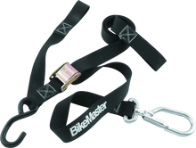 Load image into Gallery viewer, BikeMaster Tiedown 1-1/2in Swivel Softhook - Black