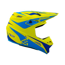 Load image into Gallery viewer, Answer 26 AR1 Mototown Helmet Matte Hyper Acid/Cyan/Dark Blue - Medium
