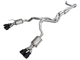 AWE Tuning 2021+ Cadillac Escalade 6.2L 0FG Dual Exit Exhaust System w/ 5in Diamond Blk Tips