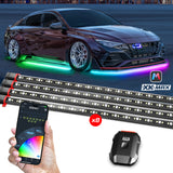 XK Glow XKmax RGBW 8pc Addressable Car Underglow Kit Universal Fitment for 12v