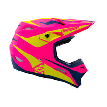 Load image into Gallery viewer, Answer 26 AR1 Mototown Helmet Matte Pink/Hyper Acid/Dark Blue - Small