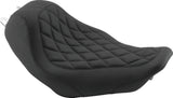 Mustang 08-21 Harley Electra Glide Std,Rd Glide,Rd King,Str Glide Solo Seat Diamond Stitch -Brown
