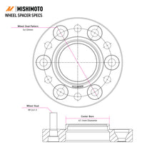 Load image into Gallery viewer, Mishimoto Wheel Spacers - 5x120 - 67.1 - 15 - M14 - Black
