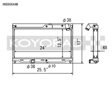 Load image into Gallery viewer, Koyo 93-95 Mazda RX-7 1.3L Turbo N-FLO (Dual Pass) Radiator