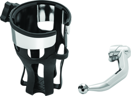 Kuryakyn Reflex Drink Holder Honda Goldwing DCT Handlebar Left Side Mount Chrome