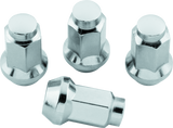 QuadBoss Lug Nuts 3/8in-24 - 14mm-Od - Chrome  - Box of 4