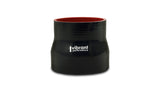 Vibrant Silicone Reducer Coupler 1.375in ID x 1.125in ID x 3.00in Long - Black