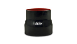 Vibrant Silicone Reducer Coupler 3.125in ID x 2.75in ID x 3.00in Long - Black