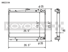 Load image into Gallery viewer, Koyo 00-02 Nissan Skyline GTR 2.6L Turbo Racing Radiator