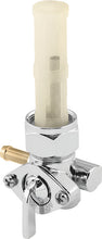 Load image into Gallery viewer, Bikers Choice Chrome 22MM Petcock With Screen Left Outlet Custom Universal