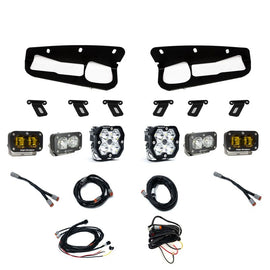 Baja Designs 21-25 Ford Bronco Squadron 2.0 Sport (Spot) & S2 Sport D/C Clr / S2 SAE Ambr Steel Bmpr