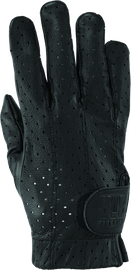 River Road Tucson Leather Perforated Gloves Black - XL