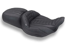 Load image into Gallery viewer, Mustang 23-26 Harley CVO Road Glide, Street Glide, Deluxe ST 1PC 2Up Blk w/ Gun Metal Gray Thread