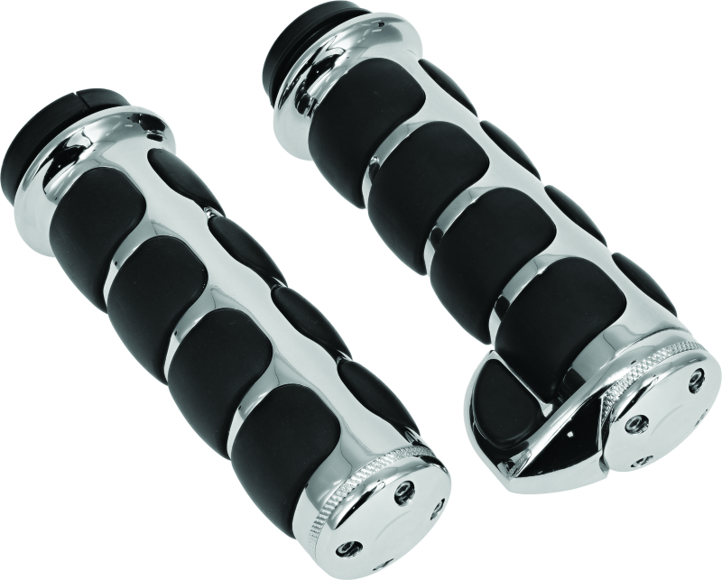 Kuryakyn ISO Grips With Throttle Boss Throttle-By-Wire Chrome
