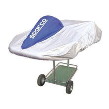 Load image into Gallery viewer, Sparco Kart Cover Silver/Blue