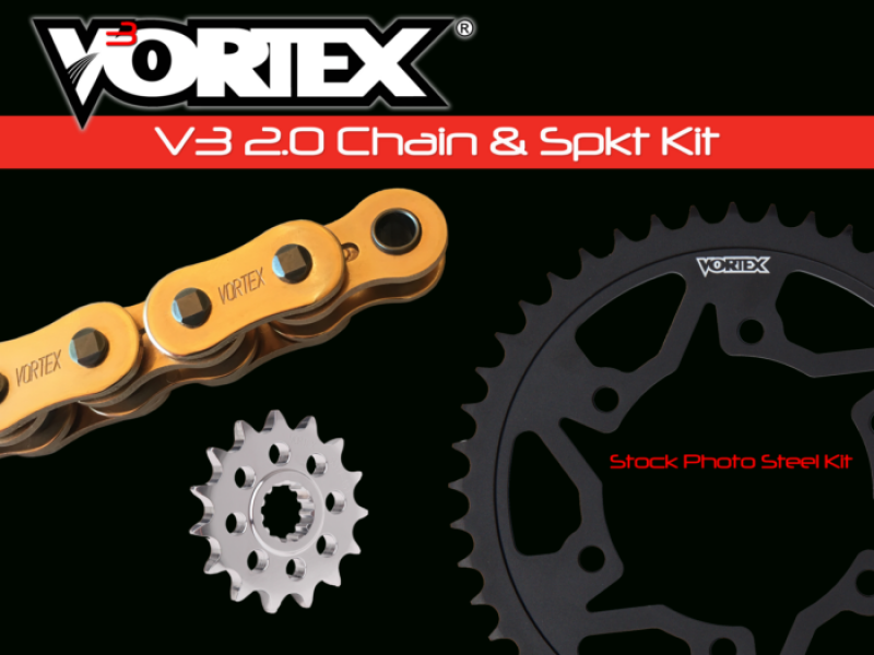 Vortex Racing V3 2.0 Chain and Sprocket Kit 3257-15,245AS-41,G520SX3-112- Gold
