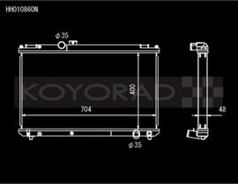 Koyo 96-00 Toyota Chaser JZX100 2.5L Inline 6 Turbo w/ Manual Trans Radiator