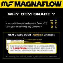Load image into Gallery viewer, MagnaFlow Direct Fit Catalytic Converter 2009-2012 Highlander 2.7 L Underbody