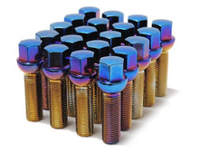 Load image into Gallery viewer, Wheel Mate Mevius Lug Bolt Set of 20 - Black 14x1.50 40mm Cone 60 DEG TAP