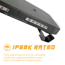 Load image into Gallery viewer, Putco 48In Universal 48In Tri Color Hornet Light (Amber/Blue/White) - LED Stealth Rooftop Strobe Bar