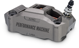 Performance Machine 125 x 4 Race Series Radial Mount Caliper with ARC - Left - Gunmetal Grey