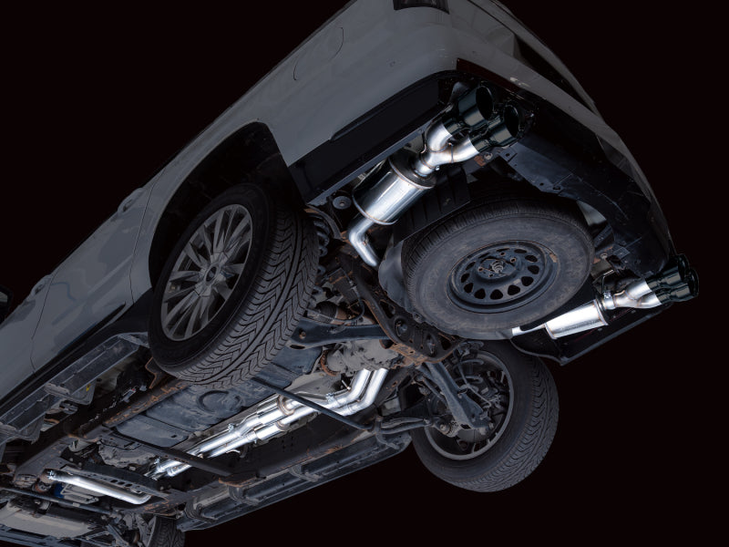 AWE Tuning 2021+ Cadillac Escalade 6.2L ESV 0FG Dual Exit Exhaust System w/ 5in Diamond Blk Tips