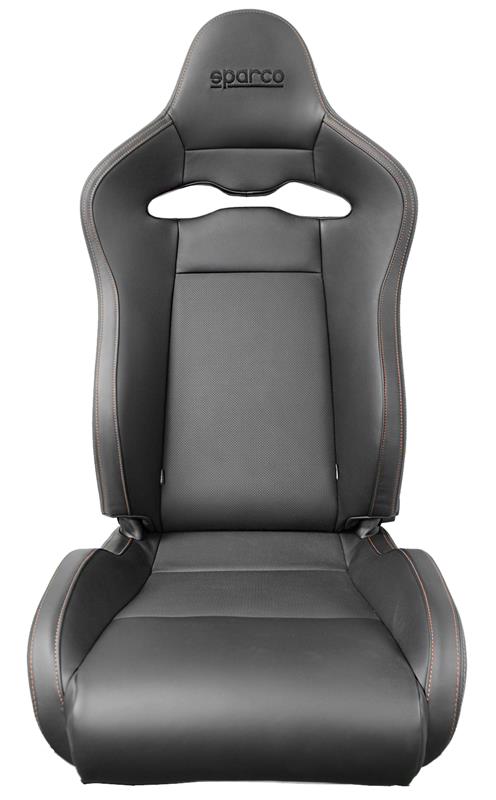Sparco Seat SPX Special Edition Black/Red w/ Gloss Carbon Shell - Right