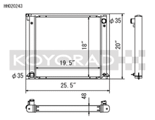 Load image into Gallery viewer, Koyo 90-96 Nissan 300ZX 3.0L Turbo (MT) Radiator