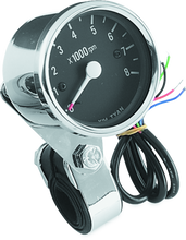 Load image into Gallery viewer, Bikers Choice Big Twin &amp; XL Electronic Mini Tachometer 8000 RPM Black Face 2 1/2 Inch