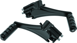 Kuryakyn Adjustable Passenger Pegs With Small ISO Pegs 10 and Up Black