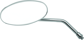 BikeMaster Adjustable Oval Mirror 10mm - Each -Chrome