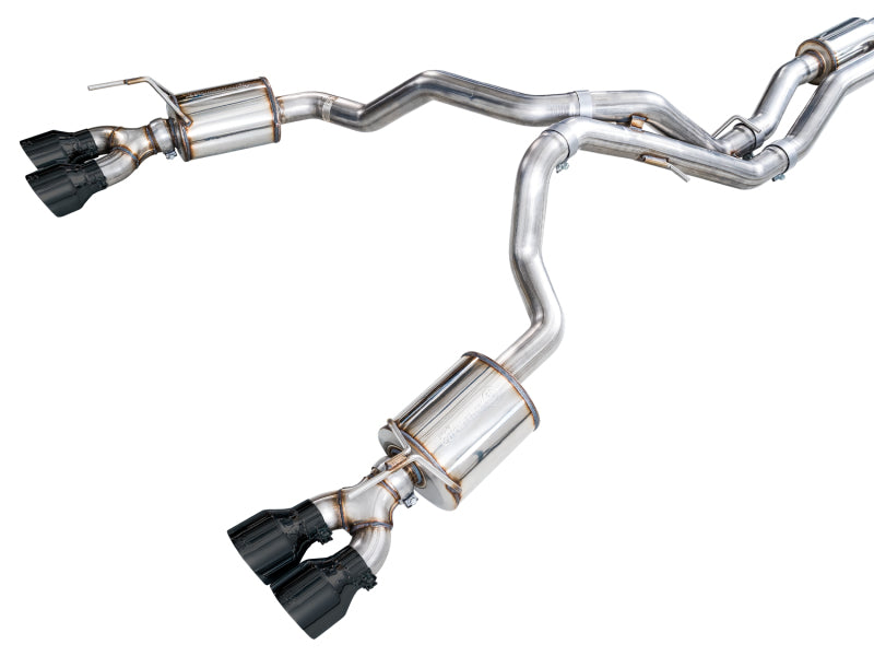 AWE Tuning 2021+ Cadillac Escalade 6.2L ESV 0FG Dual Exit Exhaust System w/ 5in Diamond Blk Tips