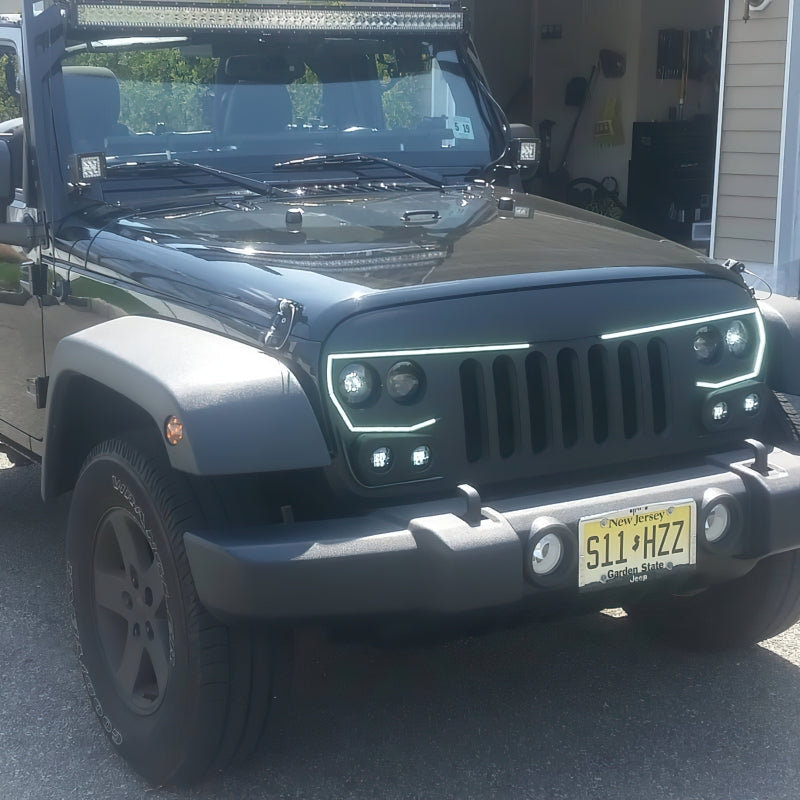 Oracle VECTOR Series Full LED Grille - Jeep Wrangler JK - NA